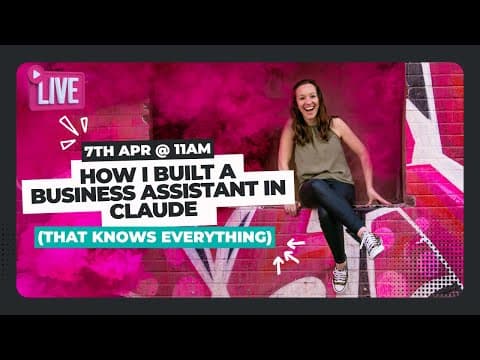 How I Built a Business Assistant in Claude (That Knows Everything)