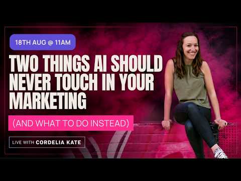 The 2 Things AI Should Never Touch in Your Marketing (and What to Do Instead)