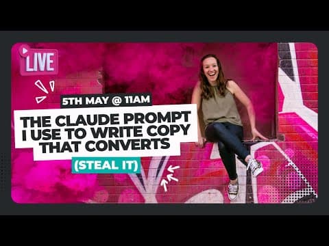 The Claude Prompt I Use to Write Copy That Converts (Steal It)