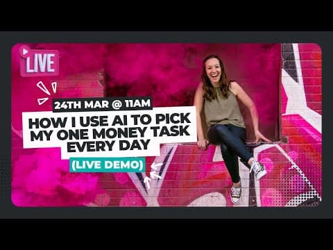 How I Use AI to Pick My One Money Task Every Day (Live Demo)